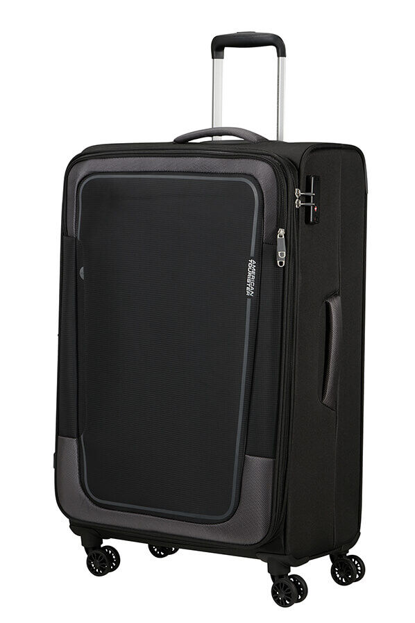 American Tourister Pulsonic Spinner Expandable 81cm  Asphalt Black