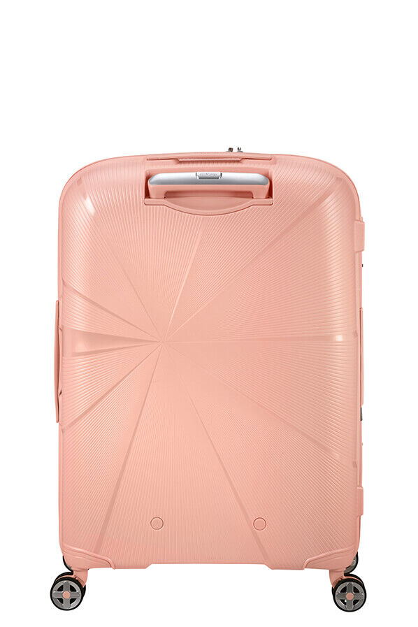 American Tourister StarVibe Spinner Expandable TSA 67cm  Metallic Peach American Tourister StarVibe Spinner Expandable TSA 67cm  Metallic Peach