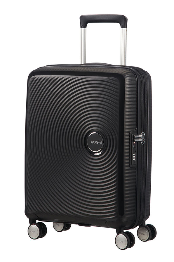 American Tourister Soundbox Spinner Expandable 55cm Bass Black American Tourister Soundbox Spinner Expandable 55cm Bass Black