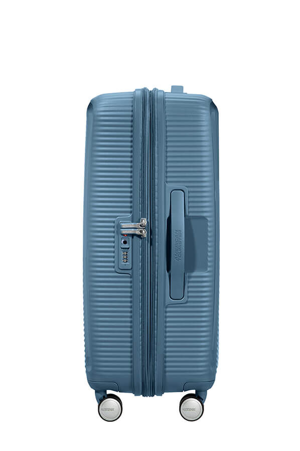 American Tourister Soundbox Spinner Expandable 67cm  Stone Blue American Tourister Soundbox Spinner Expandable 67cm  Stone Blue