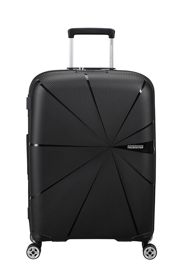 American Tourister Starvibe Spinner Expandable TSA 67cm Black American Tourister Starvibe Spinner Expandable TSA 67cm Black