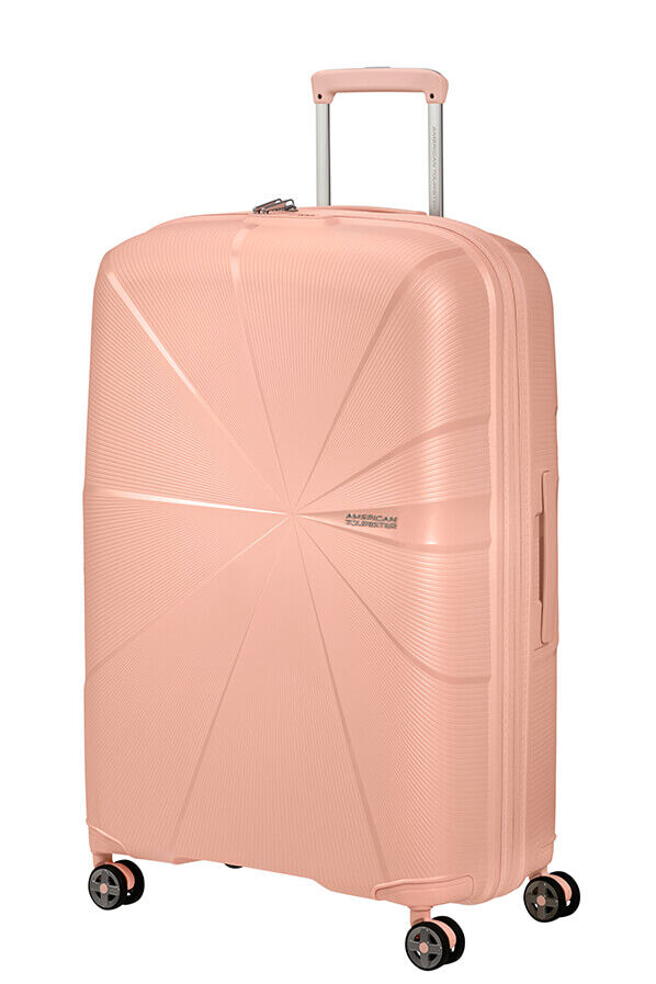 American Tourister StarVibe Spinner Expandable TSA 77cm  Metallic Peach American Tourister StarVibe Spinner Expandable TSA 77cm  Metallic Peach