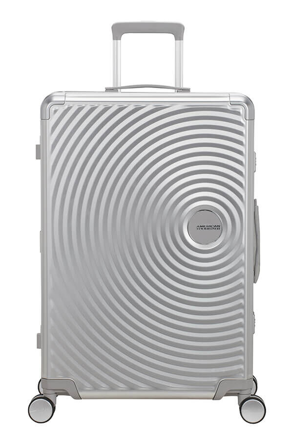 American Tourister Soundbox Alu Spinner TSA 77cm  Silver American Tourister Soundbox Alu Spinner TSA 77cm  Silver