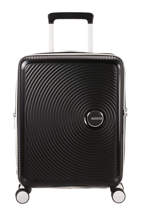 American Tourister Soundbox Spinner TSA Expandable 55cm  Black/White