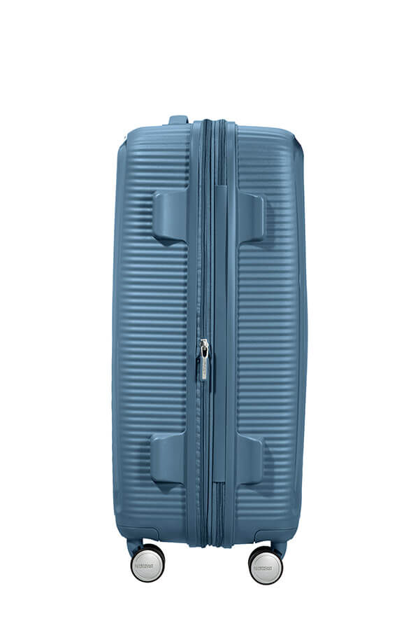 American Tourister Soundbox Spinner Expandable 67cm  Stone Blue American Tourister Soundbox Spinner Expandable 67cm  Stone Blue
