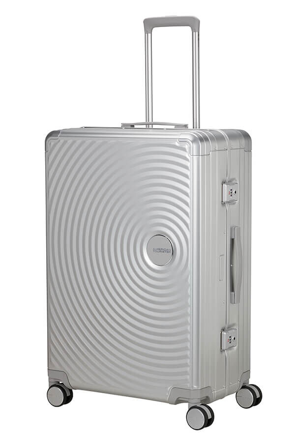 American Tourister Soundbox Alu Spinner TSA 77cm  Silver American Tourister Soundbox Alu Spinner TSA 77cm  Silver