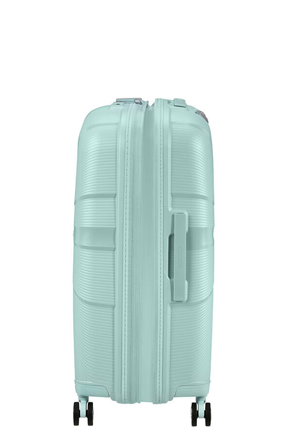 American Tourister StarVibe Spinner Expandable TSA 67cm  Metallic Surf Blue