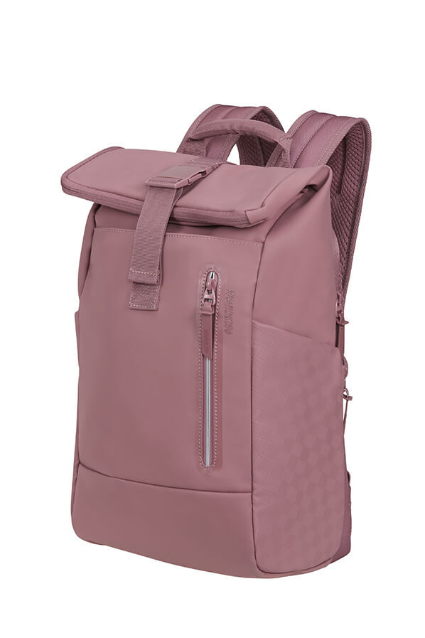 Urban Tide Rucksack 14'' rolltop 14" | American Tourister Urban Tide Rolltop Laptop Backpack 14'  Galactic Mauve