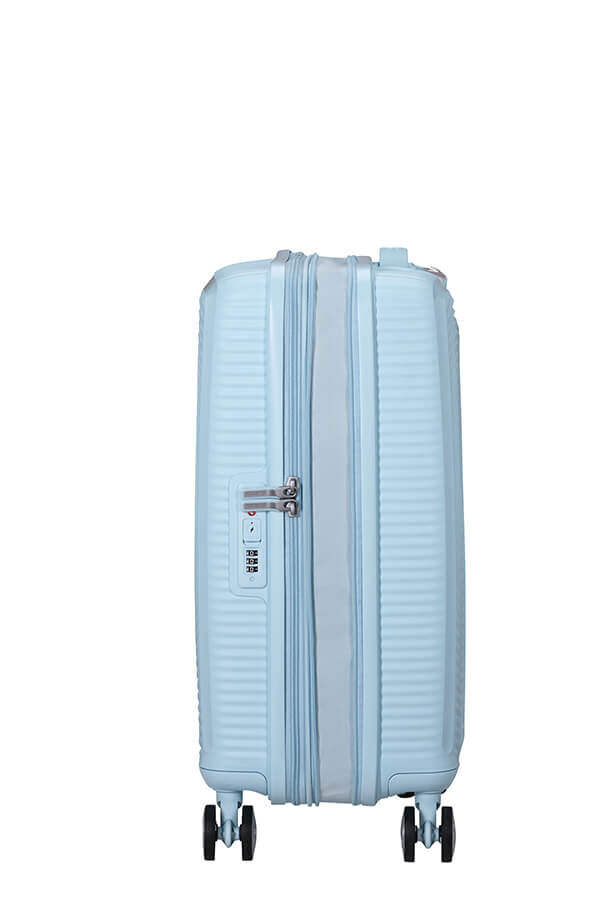 American Tourister SoundBox Spinner TSA Expandable 55cm  Pastel Blue American Tourister SoundBox Spinner TSA Expandable 55cm  Pastel Blue