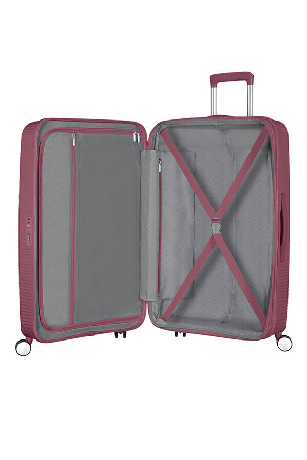 American Tourister Soundbox Spinner TSA Expandable 67cm  Dark Burgundy