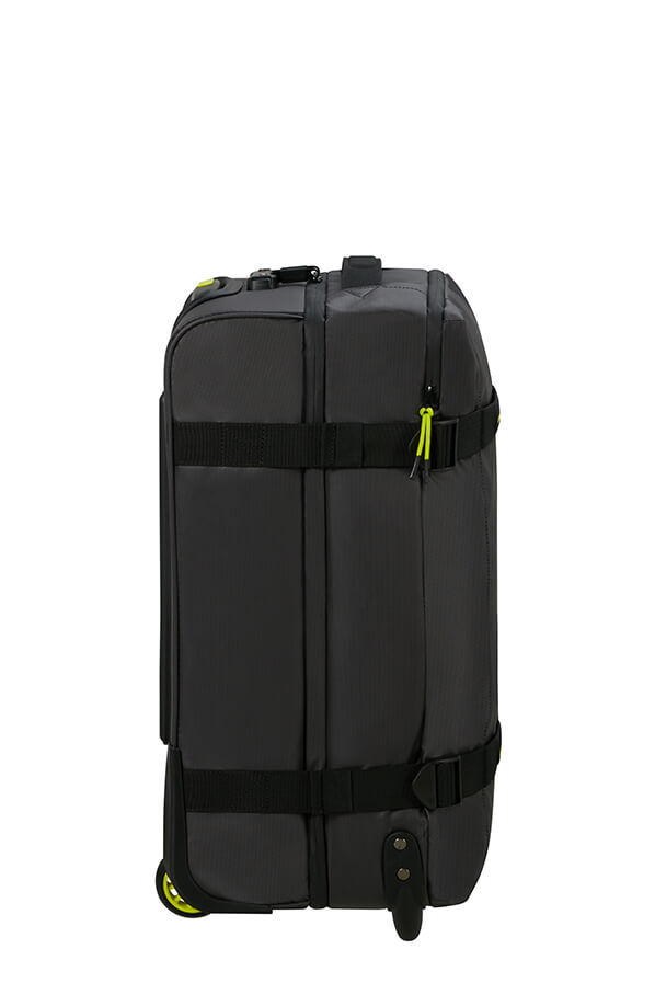 American Tourister Urban Track Duffle with Wheels Coated S  Black/Lime