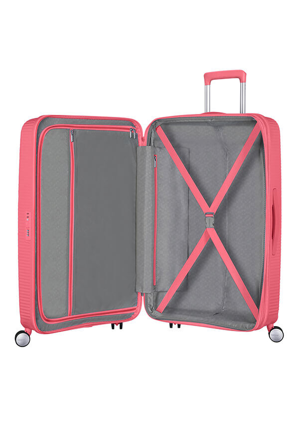 American Tourister Soundbox Spinner Expandable 67cm  Sun Kissed Coral American Tourister Soundbox Spinner Expandable 67cm  Sun Kissed Coral