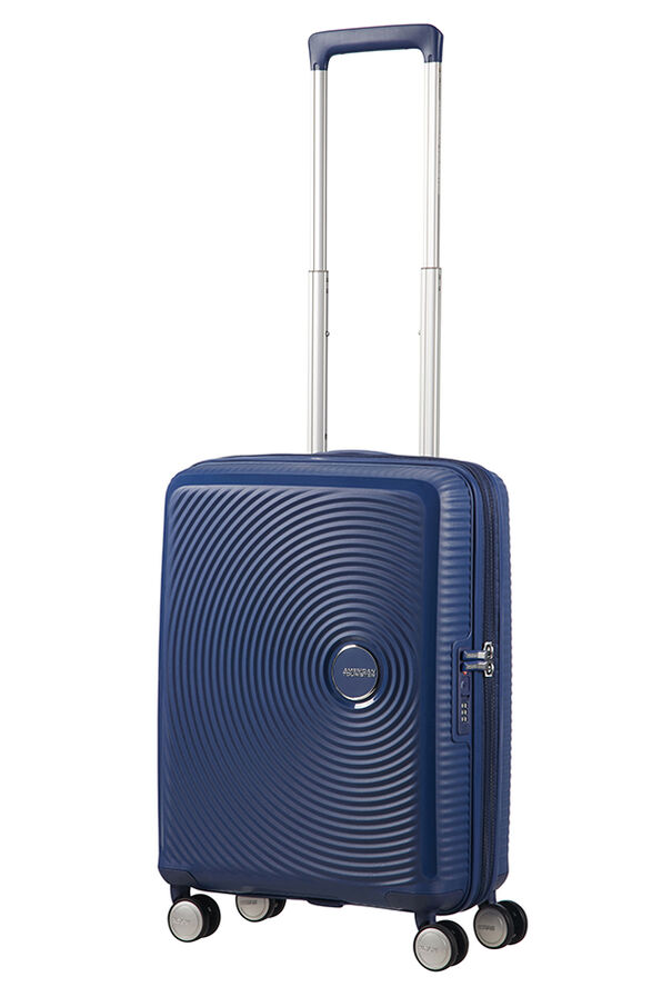 American Tourister Soundbox Spinner Expandable 55cm Midnight Navy American Tourister Soundbox Spinner Expandable 55cm Midnight Navy