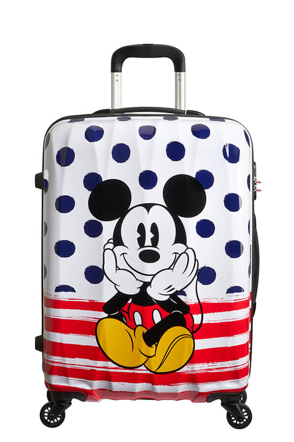 American Tourister Disney Legends Spinner 65cm  Mickey Blue Dots