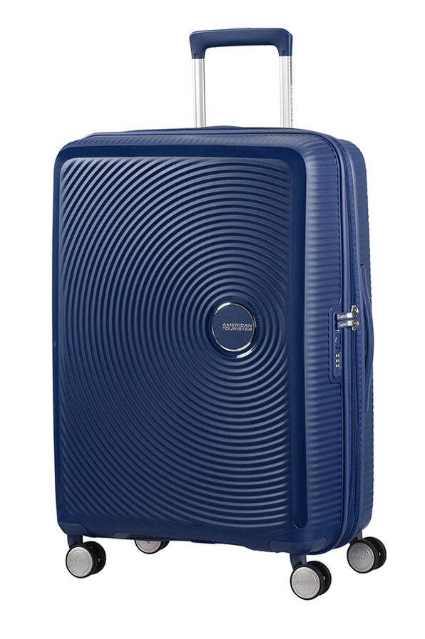 American Tourister Soundbox Spinner Expandable 67cm Midnight Navy American Tourister Soundbox Spinner Expandable 67cm Midnight Navy