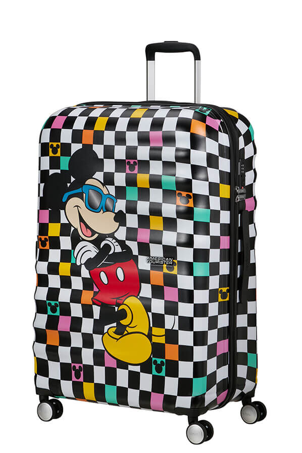 American Tourister Disney Wavebreaker Spinner TSA Disney Fl 77cm  Mickey Check