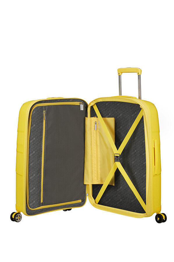 American Tourister Starvibe Spinner Expandable TSA 67cm Electric Lemon