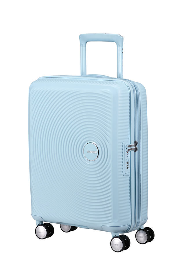 American Tourister SoundBox Spinner TSA Expandable 55cm  Pastel Blue American Tourister SoundBox Spinner TSA Expandable 55cm  Pastel Blue