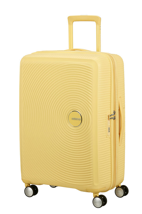 American Tourister SoundBox Spinner TSA Expandable 67cm  Pastel Yellow American Tourister SoundBox Spinner TSA Expandable 67cm  Pastel Yellow
