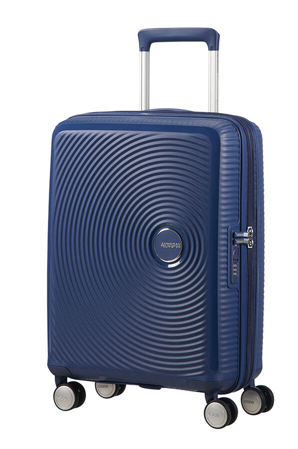 American Tourister Soundbox Spinner Expandable 55cm Midnight Navy American Tourister Soundbox Spinner Expandable 55cm Midnight Navy