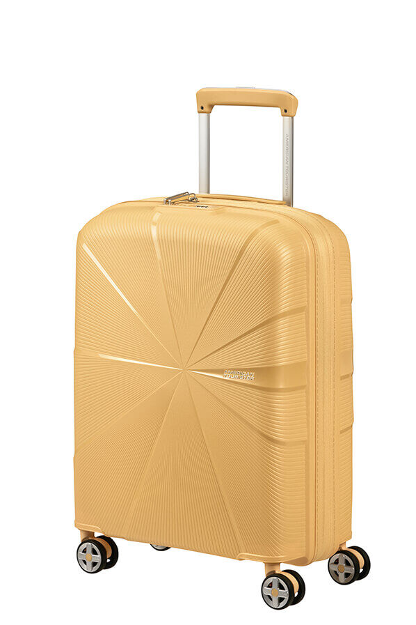 American Tourister StarVibe Spinner Expandable TSA 55cm  Metallic Banana