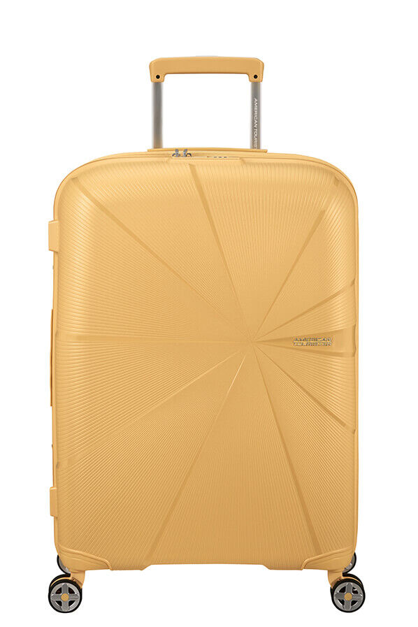 American Tourister StarVibe Spinner Expandable TSA 67cm  Metallic Banana American Tourister StarVibe Spinner Expandable TSA 67cm  Metallic Banana