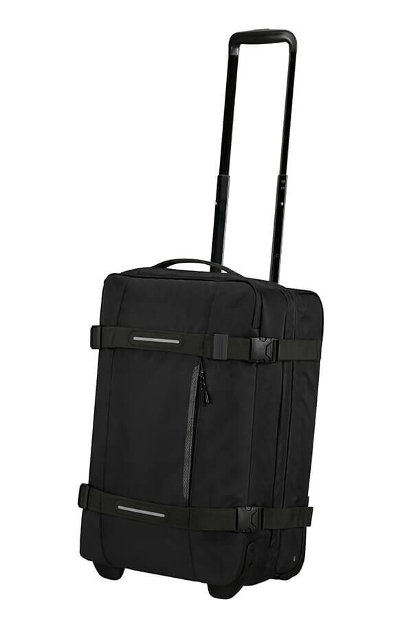 American Tourister Urban Track Duffle with Wheels S  Asphalt Black