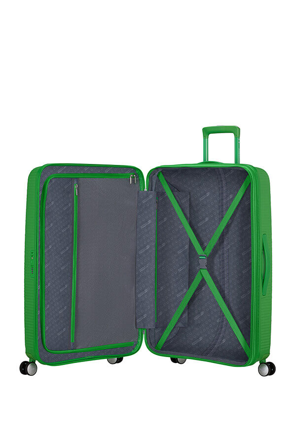 American Tourister SoundBox Spinner Expandable 77cm  Grass Green American Tourister SoundBox Spinner Expandable 77cm  Grass Green
