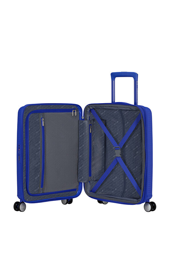 American Tourister SoundBox Spinner Expandable 55cm  Cobalt Blue American Tourister SoundBox Spinner Expandable 55cm  Cobalt Blue