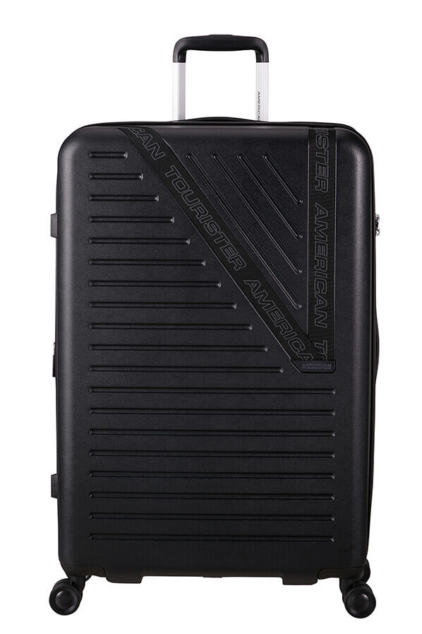 Dynabelt Check-in Gr&ouml;&szlig;e L | American Tourister Dynabelt Spinner EXP TSA 77cm  Volcano Black
