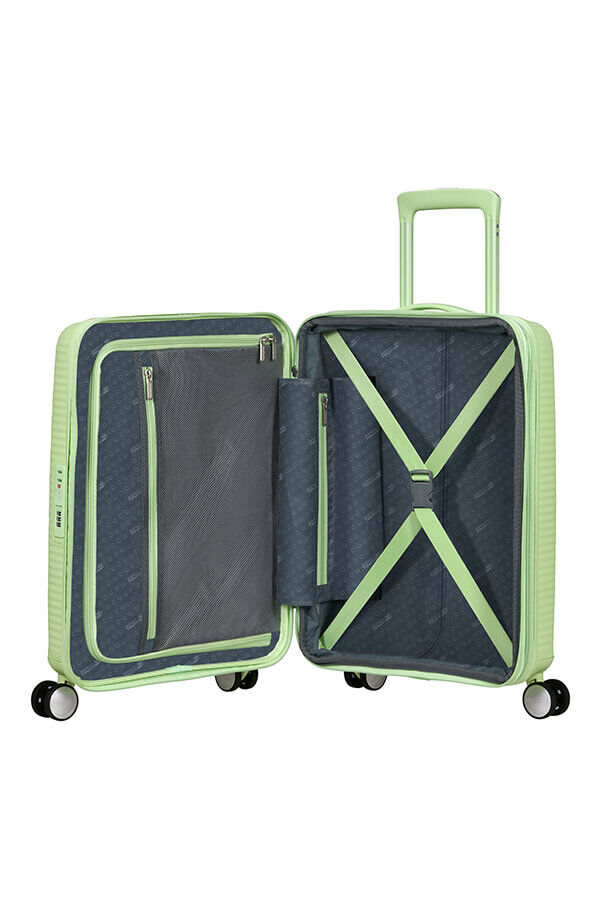 American Tourister SoundBox Spinner TSA Expandable 55cm  Kiwi Green