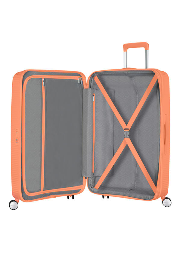 SoundBox Check-in Gr&ouml;&szlig;e M | American Tourister Soundbox Spinner TSA Expandable 67cm  Cantaloupe