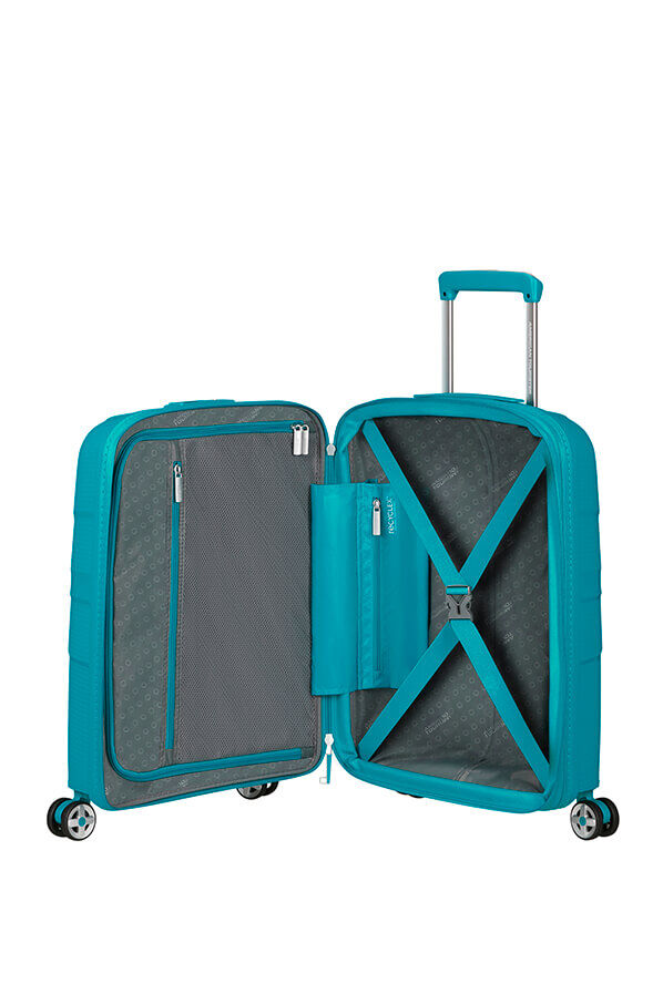 American Tourister Starvibe Spinner Expandable TSA 55cm Verdigris American Tourister Starvibe Spinner Expandable TSA 55cm Verdigris