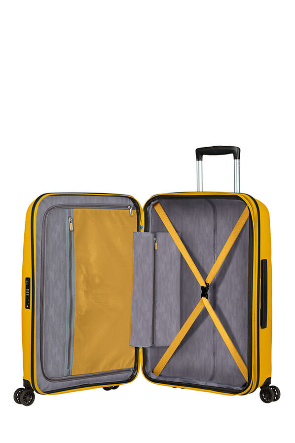American Tourister Bon Air Dlx Spinner TSA Expandable 66cm  Light Yellow
