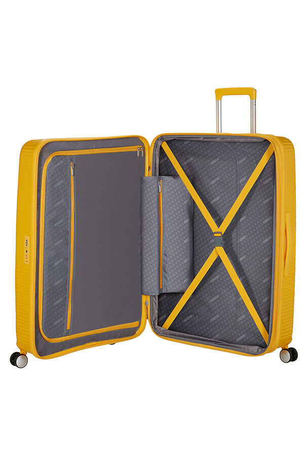 American Tourister SoundBox Spinner TSA Expandable 80cm  Golden Yellow