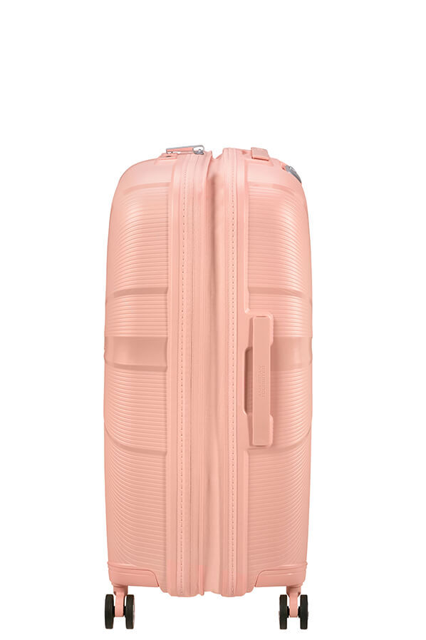 American Tourister StarVibe Spinner Expandable TSA 67cm  Metallic Peach American Tourister StarVibe Spinner Expandable TSA 67cm  Metallic Peach