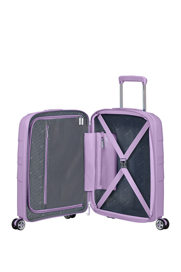 American Tourister Starvibe Spinner Expandable TSA 55cm Digital Lavender American Tourister Starvibe Spinner Expandable TSA 55cm Digital Lavender