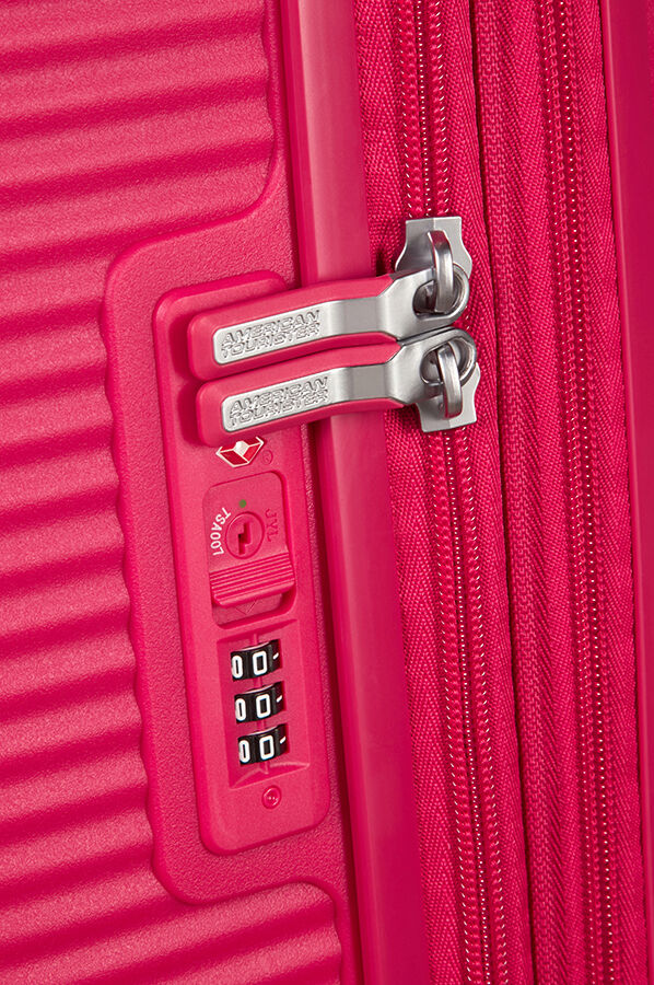 SoundBox Check-in Gr&ouml;&szlig;e M | American Tourister Soundbox Spinner erweiterbar 67cm Lightning Pink