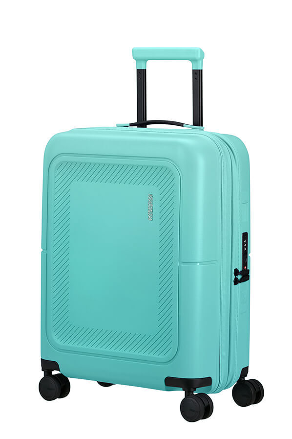 American Tourister DashPop Spinner Expandable TSA 55cm Aqua Sky