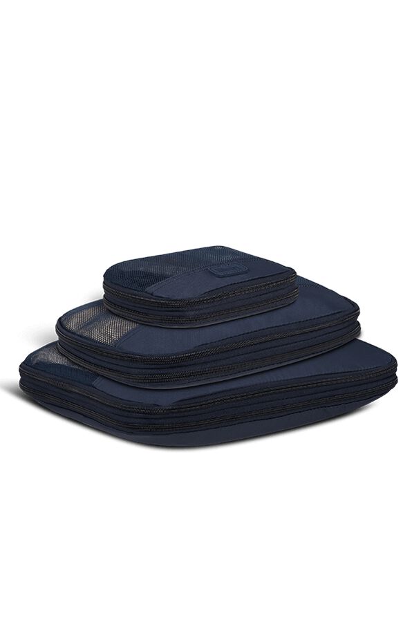 Lipault Lipault Travel Accessories Set Of 3 Compression Packing Cube  Navy Lipault Lipault Travel Accessories Set Of 3 Compression Packing Cube  Navy