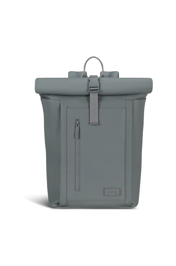 Lipault Lost In Berlin Rolltop Backpack  Cement Storm Lipault Lost In Berlin Rolltop Backpack  Cement Storm