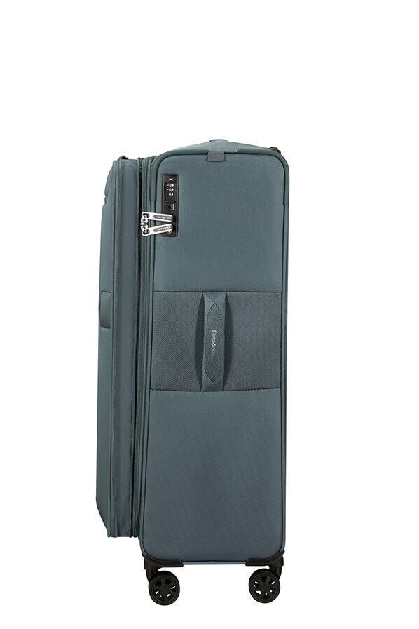 Urbify Spinner expandable (4 wheels) 78cm Blue Rolling Luggage