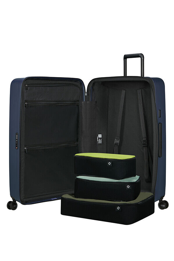 Samsonite Restackd Spinner Expandable 81cm  Midnight Samsonite Restackd Spinner Expandable 81cm  Midnight