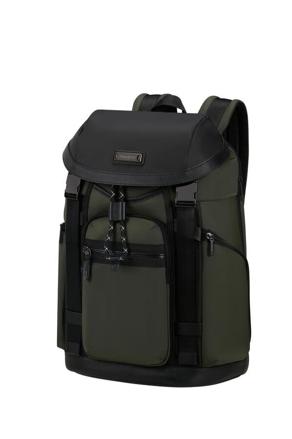 Samsonite Relyon Backpack M 15.6'' with flap  Gr&uuml;n
