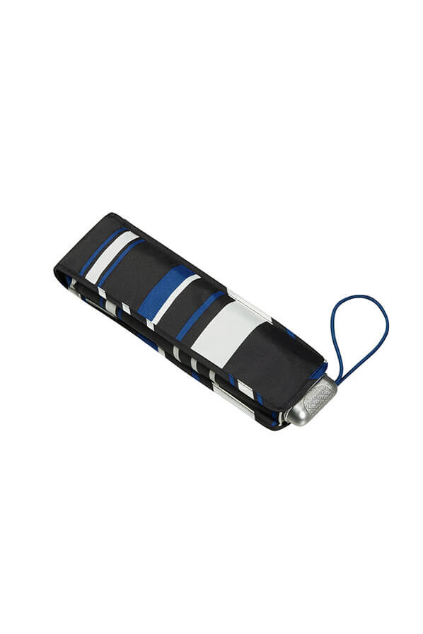 Samsonite Alu Drop S 3 Sect. Manual Flat  Blue Stripes Samsonite Alu Drop S 3 Sect. Manual Flat  Blue Stripes