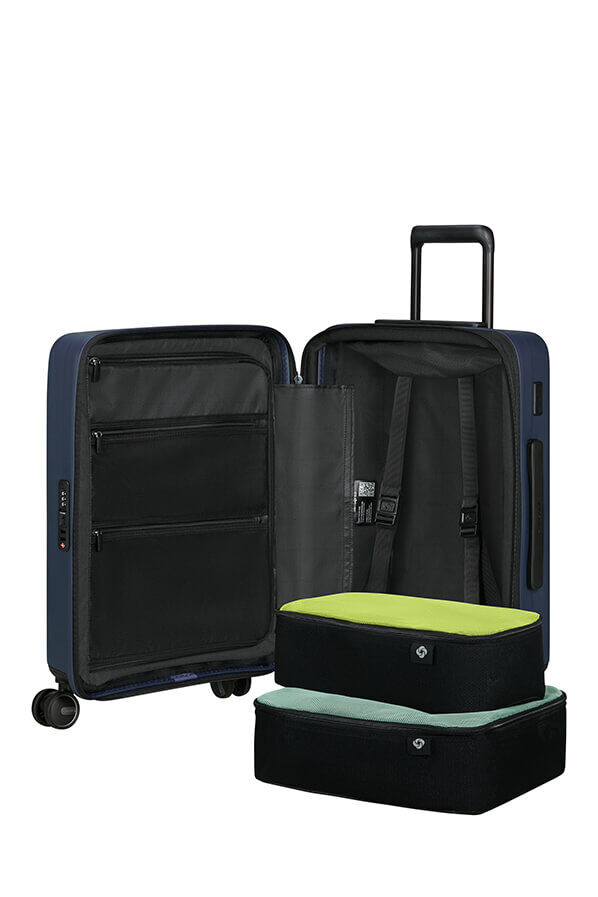 Samsonite Restackd Spinner Expandable Easy Access 55cm  Midnight Samsonite Restackd Spinner Expandable Easy Access 55cm  Midnight