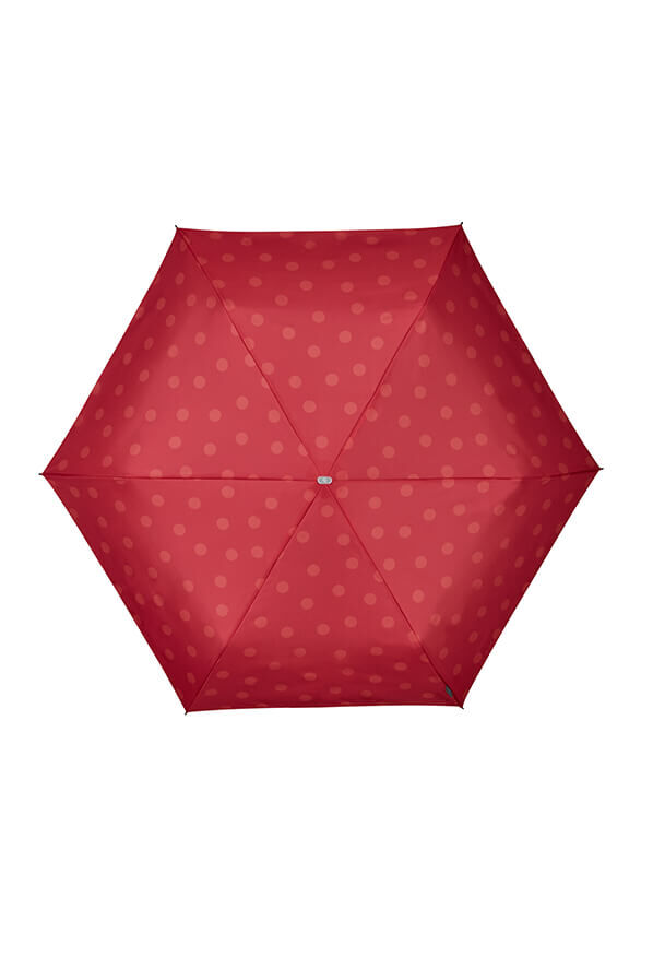 Samsonite Alu Drop S 3 Sect. Manual Flat  Sunset Red Polka Dots Samsonite Alu Drop S 3 Sect. Manual Flat  Sunset Red Polka Dots
