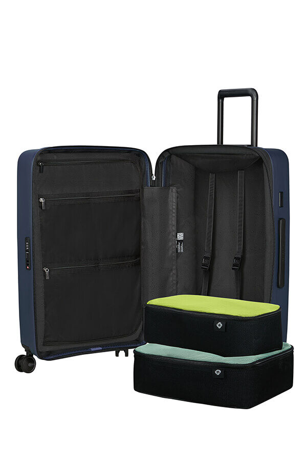 Samsonite Restackd Spinner Expandable 68cm  Midnight Samsonite Restackd Spinner Expandable 68cm  Midnight