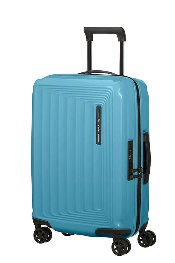 Samsonite Nuon Spinner Expandable 55cm  Metallic Ocean Blue