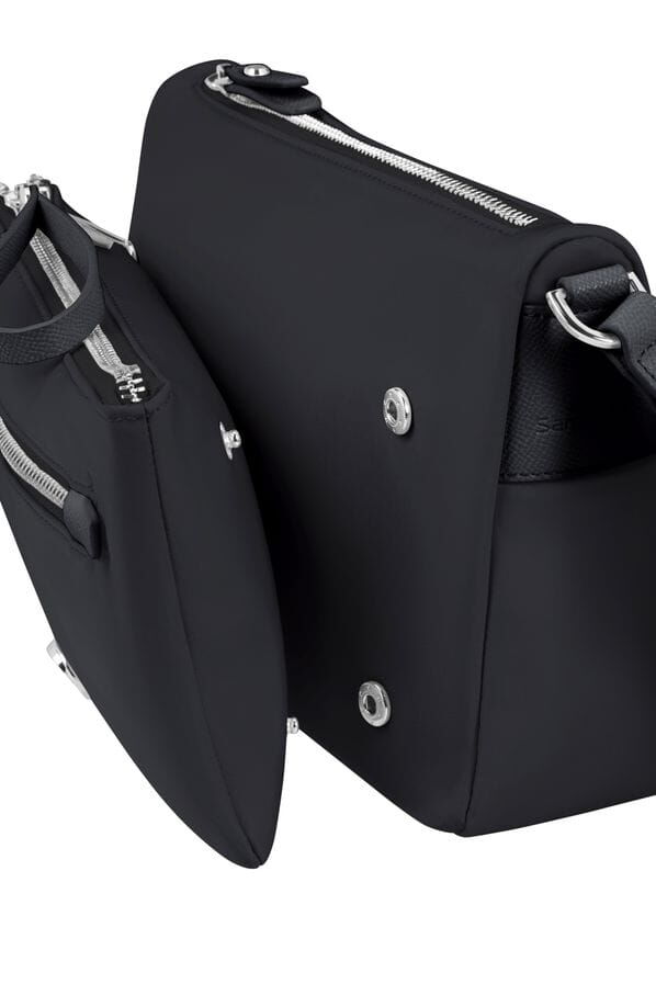 Samsonite Karissa Evo Shoulder Bag + Pouch  Schwarz Samsonite Karissa Evo Shoulder Bag + Pouch  Schwarz